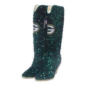 NFL Green Bay Packers sequin cowboy boots